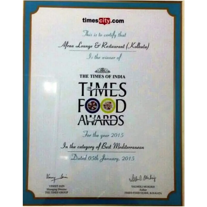 The Times of India Times Food Awards